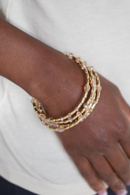 Regal Remix Gold Bracelet Paparazzi Accessories