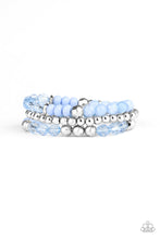Load image into Gallery viewer, Sugary Shimmer Blue Bracelet Paparazzi Accessories