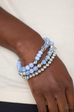 Load image into Gallery viewer, Sugary Shimmer Blue Bracelet Paparazzi Accessories