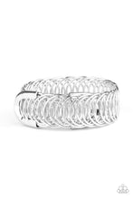 Load image into Gallery viewer, Dizzingly Demure Silver Cuff Bracelet Paparazzi Accessories
