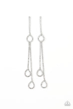 Load image into Gallery viewer, Chance of Reign White Earring Paparazzi Accessories