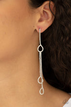 Load image into Gallery viewer, Chance of Reign White Earring Paparazzi Accessories