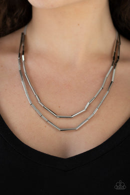 A Pipe Dream Silver Necklace Paparazzi Accessories