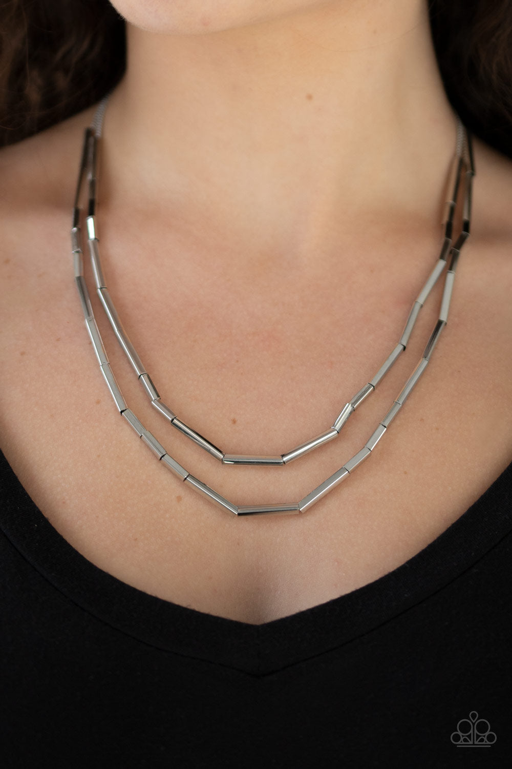 A Pipe Dream Silver Necklace Paparazzi Accessories