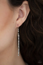 Load image into Gallery viewer, Knockout Knot - White Rhinestone Necklace Paparazzi Accessories