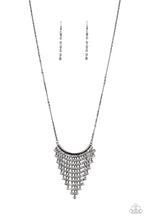 Load image into Gallery viewer, Glitter Bomb Black Gunmetal Rhinestone Necklace Paparazzi Accessories
