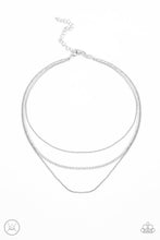 Load image into Gallery viewer, Battle of the Glitz White Choker Necklace Paparazzi Accessories