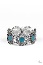 Load image into Gallery viewer, Painted Garden Blue Stretchy Bracelet Paparazzi Accessories