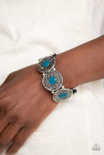 Load image into Gallery viewer, Painted Garden Blue Stretchy Bracelet Paparazzi Accessories