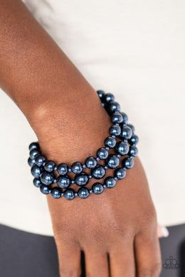 Total Pearl-Fection Blue Pearl Bracelet Paparazzi Accessories