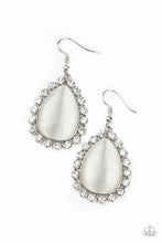 Load image into Gallery viewer, Teardrop Trendsetter White Earring Paparazzi Accessories