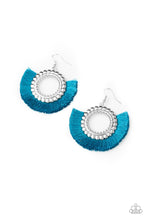 Load image into Gallery viewer, Fringe Fanatic Blue Earrings Paparazzi Accessories