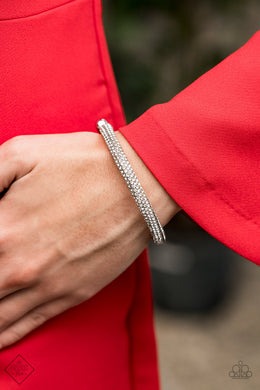 Stageworthy Sparkle White Bracelet Paparazzi Accessories
