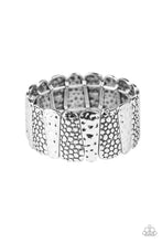 Load image into Gallery viewer, Texture Takedown Silver Bracelet Paparazzi Accessories