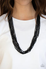 Load image into Gallery viewer, Congo Colada Black Seed Bead Necklace Paparazzi Accessories