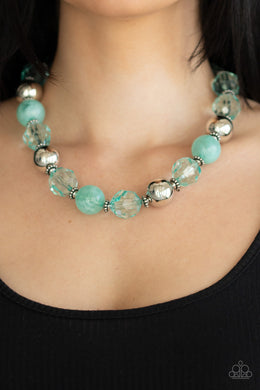 Very Voluminous Green Necklace Paparazzi Accessories