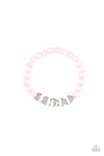 Load image into Gallery viewer, Heart Melting Glow Pink Cat&#39;s Eye Stretchy Bracelet Paparazzi Accessories