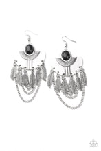 Load image into Gallery viewer, Sure Thing Chief! Black Earring Paparazzi Accessories