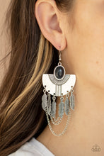 Load image into Gallery viewer, Sure Thing Chief! Black Earring Paparazzi Accessories