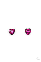 Load image into Gallery viewer, Rhinestone Heart Starlet Shimmer Earrings Paparazzi Accessories