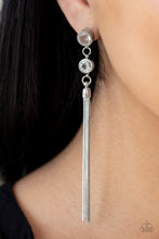 Load image into Gallery viewer, Tassel Twinkle White Earrings Paparazzi Accessories