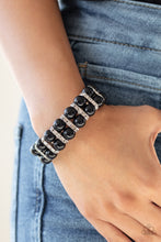 Load image into Gallery viewer, Glowing Glam Black Bracelet Paparazzi Accessories