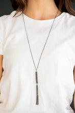 Load image into Gallery viewer, Towering Twinkle Black Necklace Paparazzi Accessories