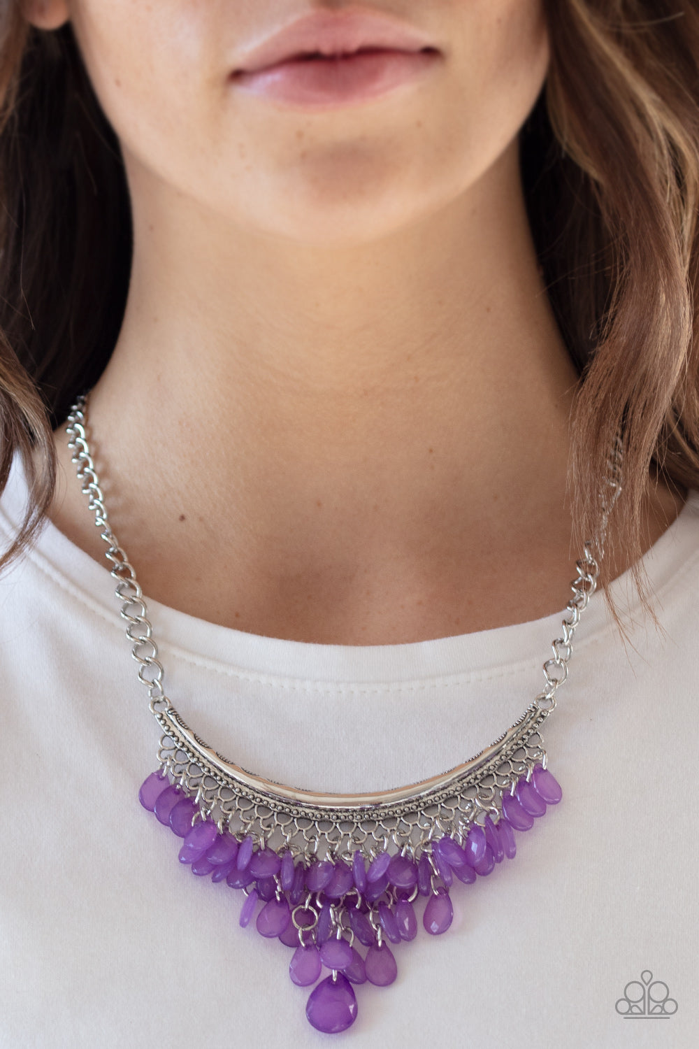 Rio Rainfall Purple Necklace Paparazzi Accessories