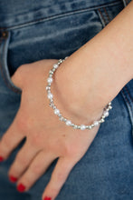 Load image into Gallery viewer, Decadently Dainty White Bracelet Paparazzi Accessories