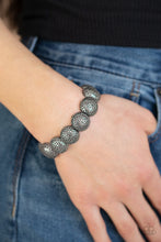 Load image into Gallery viewer, Obviously Ornate Silver Bracelet Paparazzi Accessories