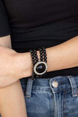Top Tier Twinkle Black Bracelet Paparazzi Accessories