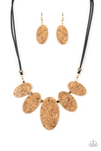 Load image into Gallery viewer, Natures Finest Gold Cork Necklace Paparazzi Accessories
