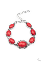Load image into Gallery viewer, Serene Stonework Red Stone Bracelet Paparazzi Accessories