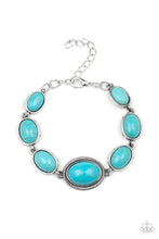 Load image into Gallery viewer, Serene Stonework Blue Bracelet Paparazzi Accessories