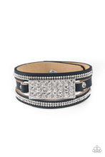 Load image into Gallery viewer, Shockingly Sparkly Blue Leather Urban Bracelet Paparazzi Accessories