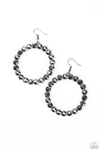 Load image into Gallery viewer, Welcome to the Glam-boree Black Earring Paparazzi Accessories