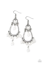 Load image into Gallery viewer, Summer Sorbet White Earrings Paparazzi Accessories