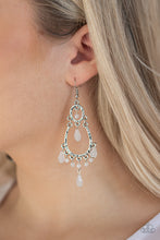 Load image into Gallery viewer, Summer Sorbet White Earrings Paparazzi Accessories