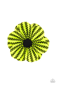 black,Hair Bow,yellow,Electric Garden Yellow Hair Accessory