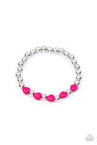 Hearts,starlet shimmer,stretchy,Heart Bead Starlet Shimmer Bracelets