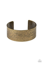 Load image into Gallery viewer, Garden Variety Brass Cuff Bracelet Paparazzi Accessories