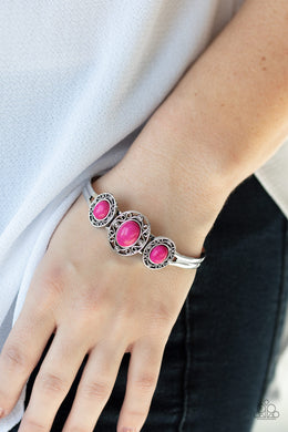 Stone Sage Pink Cuff Bracelet Paparazzi Accessories