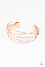 Load image into Gallery viewer, Down To The Wire Copper Cuff Bracelet Paparazzi Accessories