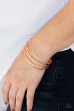 Load image into Gallery viewer, Down To The Wire Copper Cuff Bracelet Paparazzi Accessories