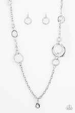Load image into Gallery viewer, Amped Up Metallics Silver Lanyard Paparazzi Accessories