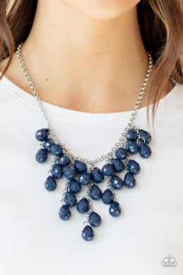 Serenely Scattered Blue Necklace Paparazzi Accessories