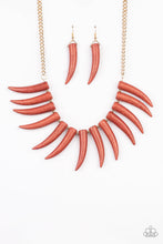 Load image into Gallery viewer, Tusk Tundra - Brown Stone Necklace Paparazzi Accessories
