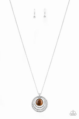 A Diamond A Day Brown Cat's Necklace Paparazzi Accessories