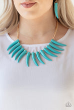 Load image into Gallery viewer, Tusk Tundra Blue Turquoise Stone Necklace Paparazzi Accessories
