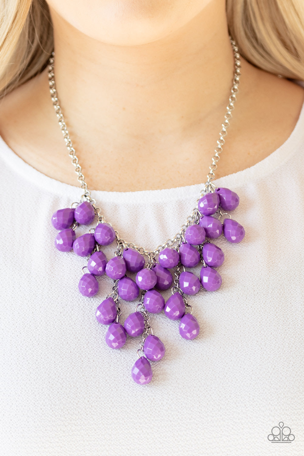 Serenely Scattered Purple Necklace Paparazzi Accessories